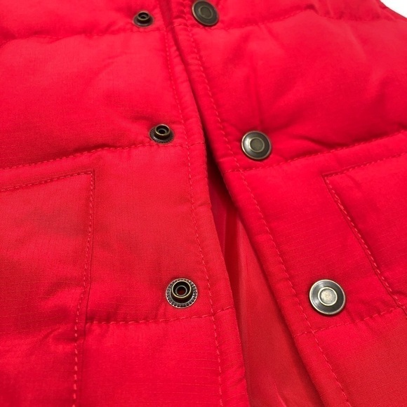 CARTER’S Red Grey Sherpa Collared Color Block Cozy Puffer Snap-up Toddler Vest - Picture 8 of 14